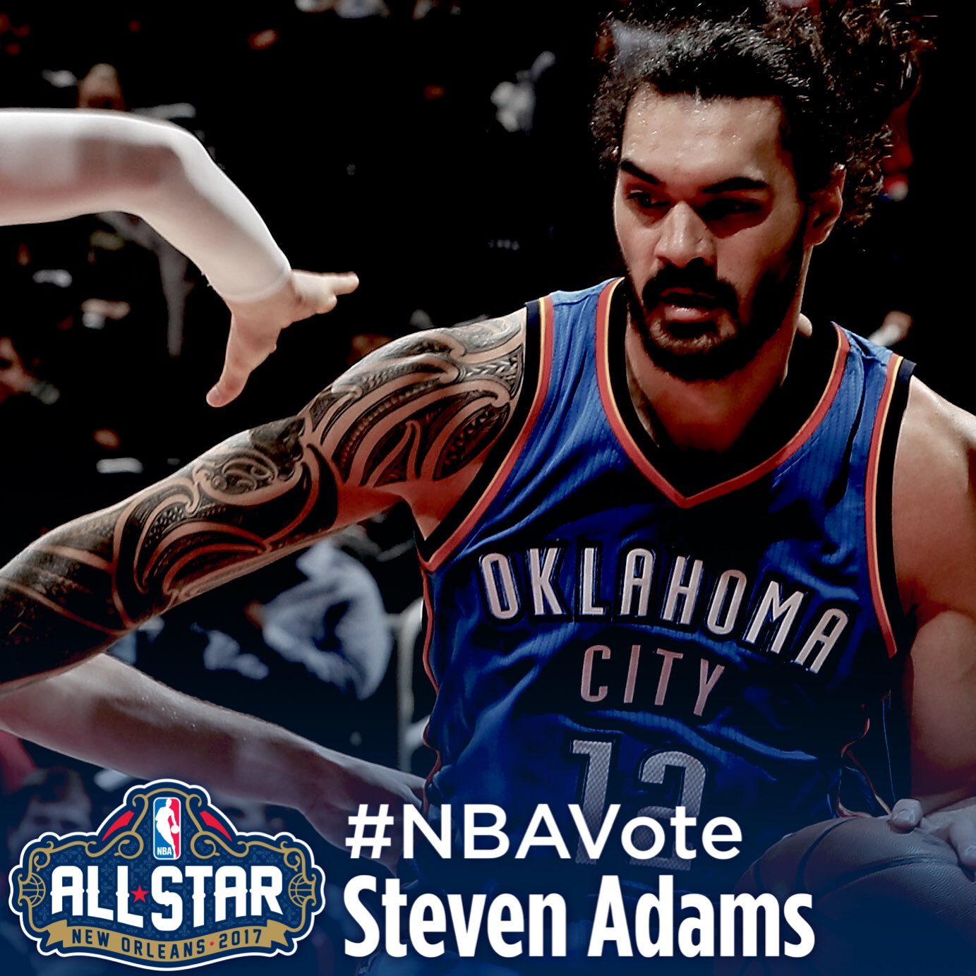 OKC THUNDER on X: ➡️ RETWEET now to #NBAVote for Steven Adams for #AllStar   / X