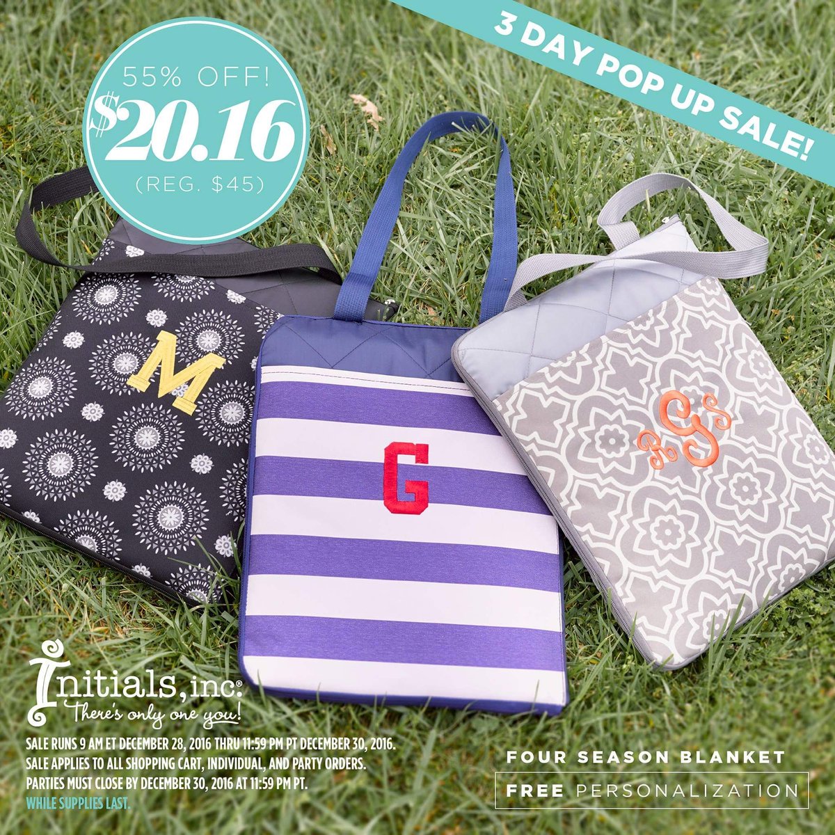 CP_InitialsInc's tweet image. 3 Day Pop-Up-Sale, Dec. 28th-30th! Reg. $45, 55% off, now $20.16! 
myinitials-inc.com/Ivey
(252)675-0577
#InitialsInc #FourSeasonsBlanket