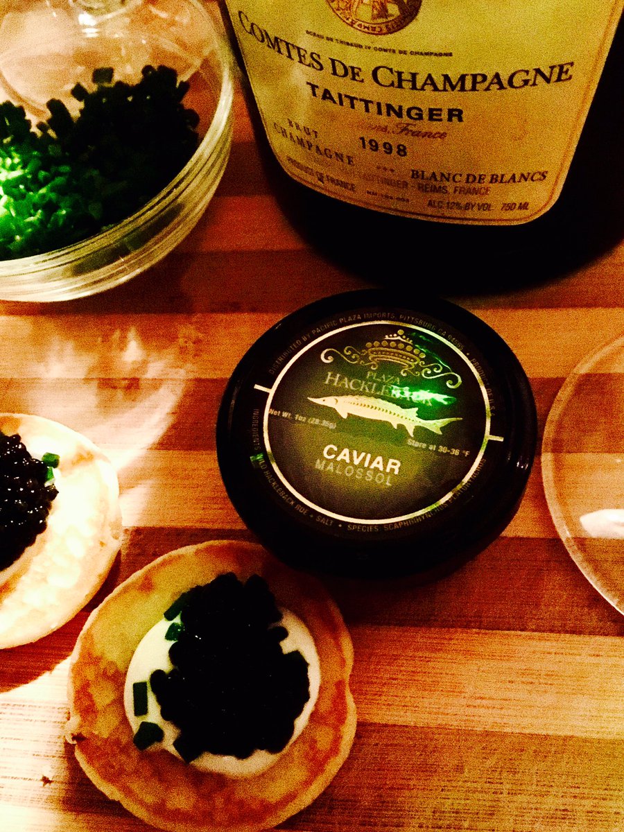 Sometimes even a blind squirrel finds a nut. #champagnewishes #caviardreams