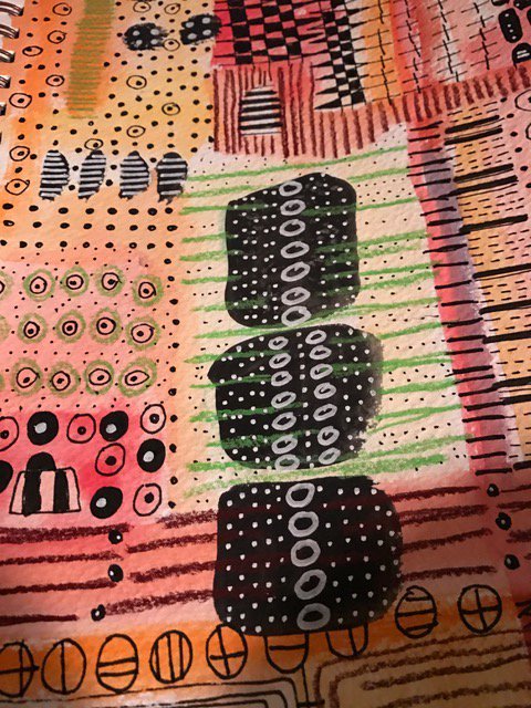 painterpaigeart's tweet photo. I have been having a blast lately just doodling.  Its my new fav thing to do #Doodles #abstractdoodling #jsutplaying #artist #dtss #wip https://t.co/HxRg4pubGz
