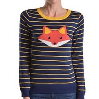 TopazSunStyle's tweet image. Back in stock! Soft Fox sweater wirh navy and yellow stripes #fox #foxsweater #foxtop #pulloversweater #stripedswea…
