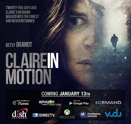BreakingGlassPx's tweet image. Claire In Motion starring @betsy_brandt is now available on all of the latest platforms! apple.co/2gGoo78