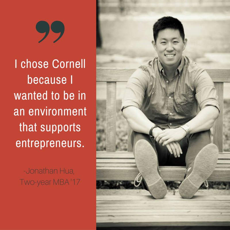 CornellMBA's tweet photo. Read why Jonathan Hua chose #CornellMBA for our startup and #entrepreneur values: https://t.co/EbQHAKsq1U #WhyJohnson https://t.co/v2LzCuxRgt