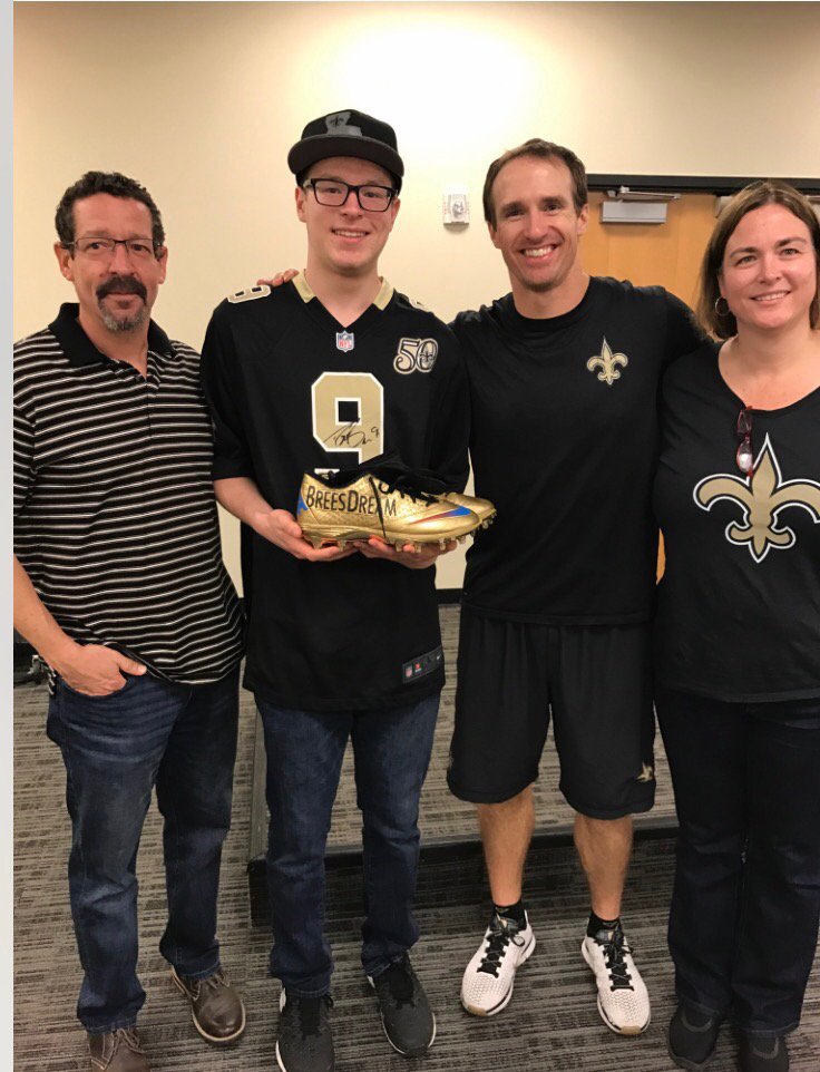 Congrats to the Brees Dream Foundation raffle winner Jacob who won