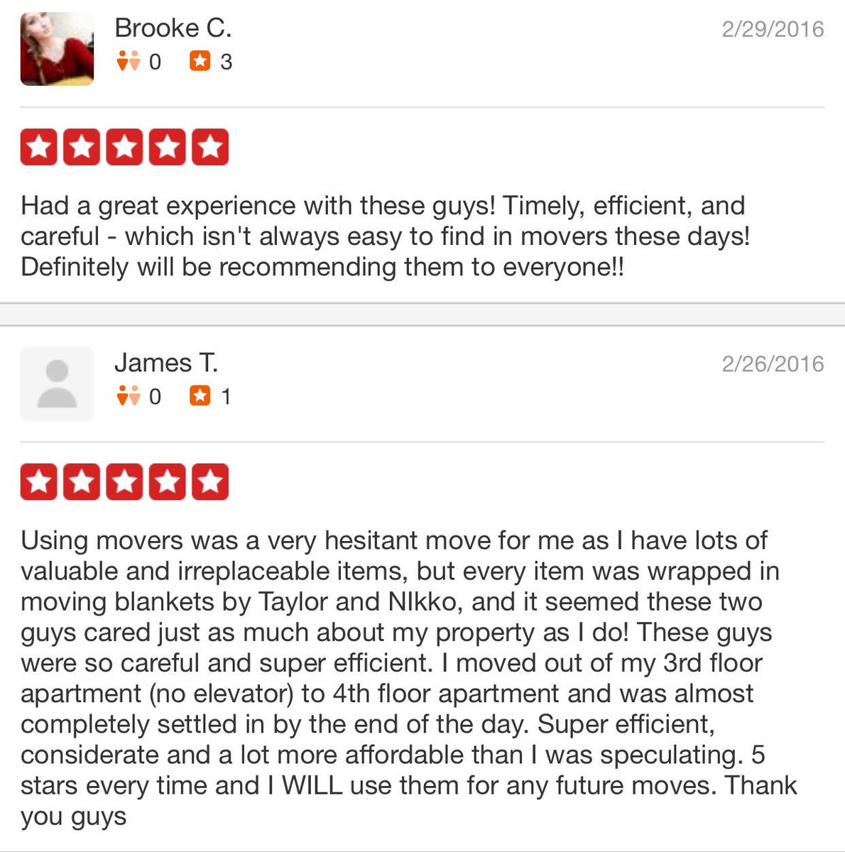 PowerPlayMover's tweet image. Some of our reviews!