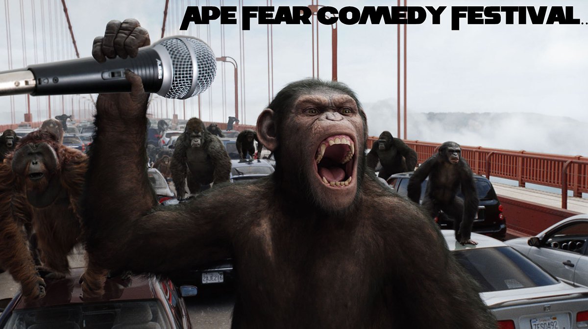 Play along, will you? #ruinacomedyfestival #ApeFearComedyFestival