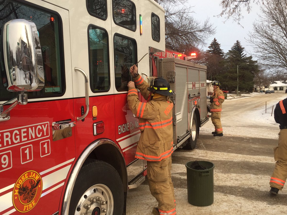 MJPolice's tweet image. Someone call the police @MJFire is trying to break into this fire truck! #wheresyourkeyfob  #rookiemove #needtrainingonkeylocation