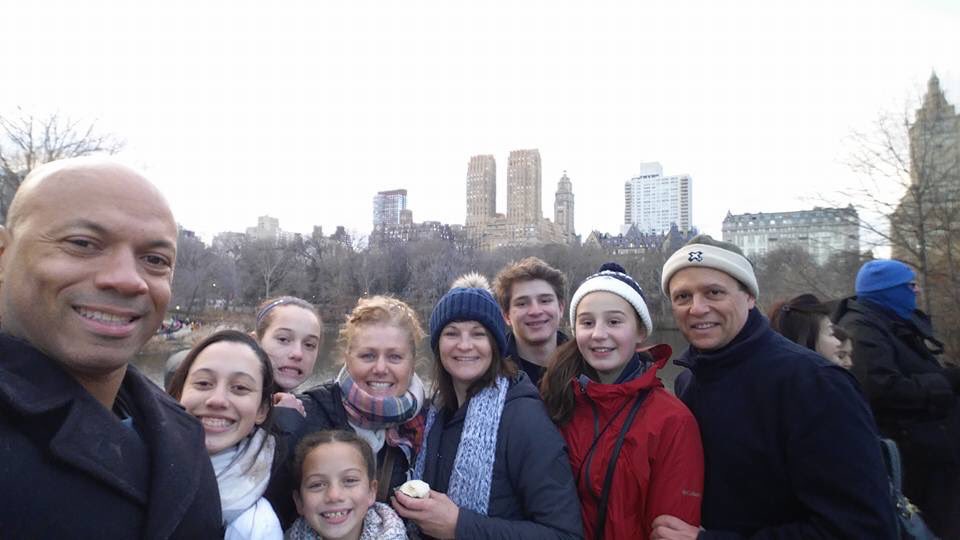 Made it to Manhatten - Central Park meet-up with the Cominos!