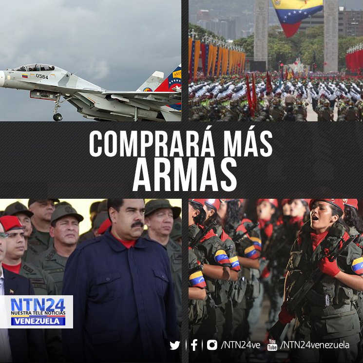 Maduro anuncia compra de armas y ejercicios cívico militares en medio de la crisis económica bit.ly/2iiawnv