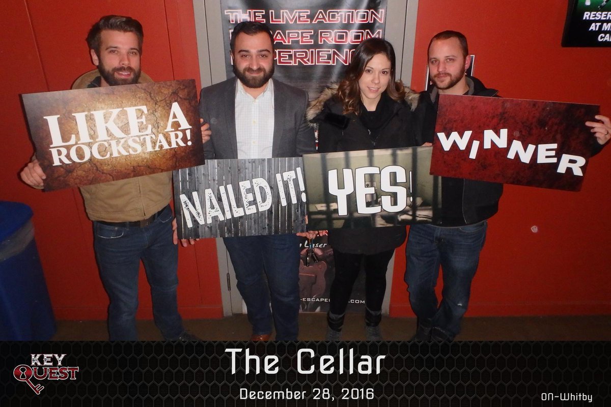 LQWhitby's tweet photo. Adam and his friends beat the cellar in 39 minutes AND only used ONE clue!! Great job guys! #events #whitby #laserquest https://t.co/4hCp2mHKuz