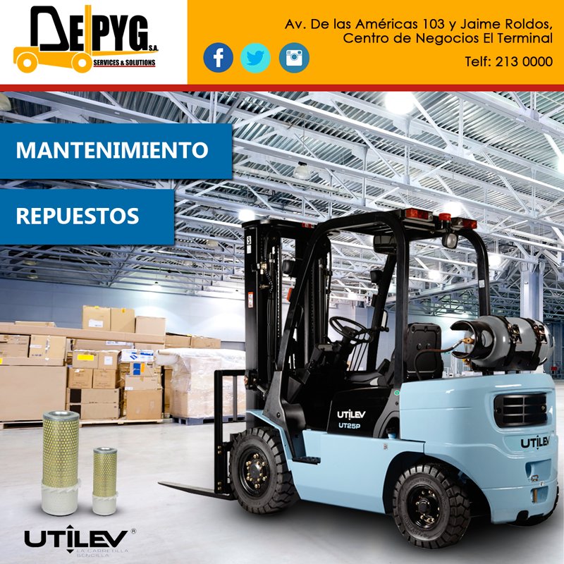 Delpyg_ec's tweet photo. ¡Tus #Montacargas son importantes para tu negocio! Tenemos los mejores servicios para que tus equipos garanticen una excelente operatividad https://t.co/k8r2pXezsJ
