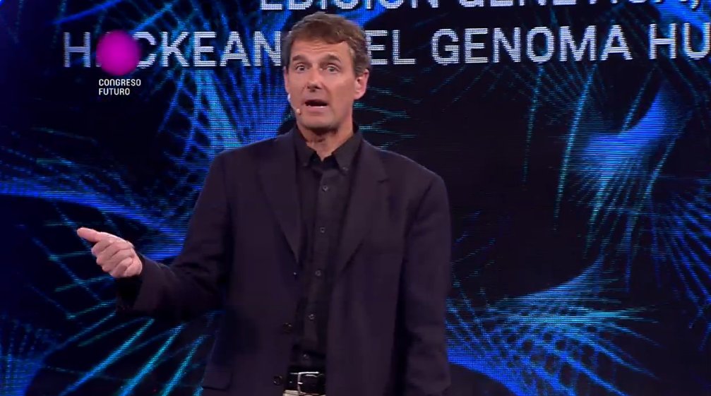 congresofuturo's tweet photo. "La plataforma CRISPR/Cas9 es la más fácil, eficiente y es altamente específica", #MatthewPorteus #CongresoFuturo https://t.co/lfztYjqGls
