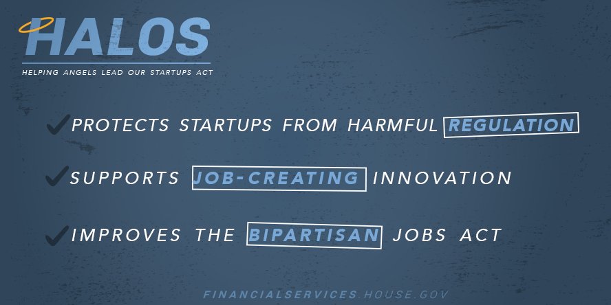 TomReedNY23's tweet photo. I voted in support of the #HALOSAct, which makes it easier for startups &amp; entrepreneurs to receive much-needed capital from angel investors. https://t.co/YiZp4tQdhh