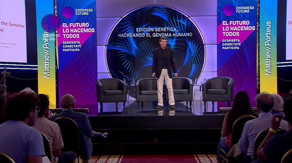congresofuturo's tweet photo. #MatthewPorteus: "Hemos tomado células de pacientes para crear vector donante y vemos con qué frecuencia se mide corrección" #CongresoFuturo https://t.co/wAJ7tXM78p