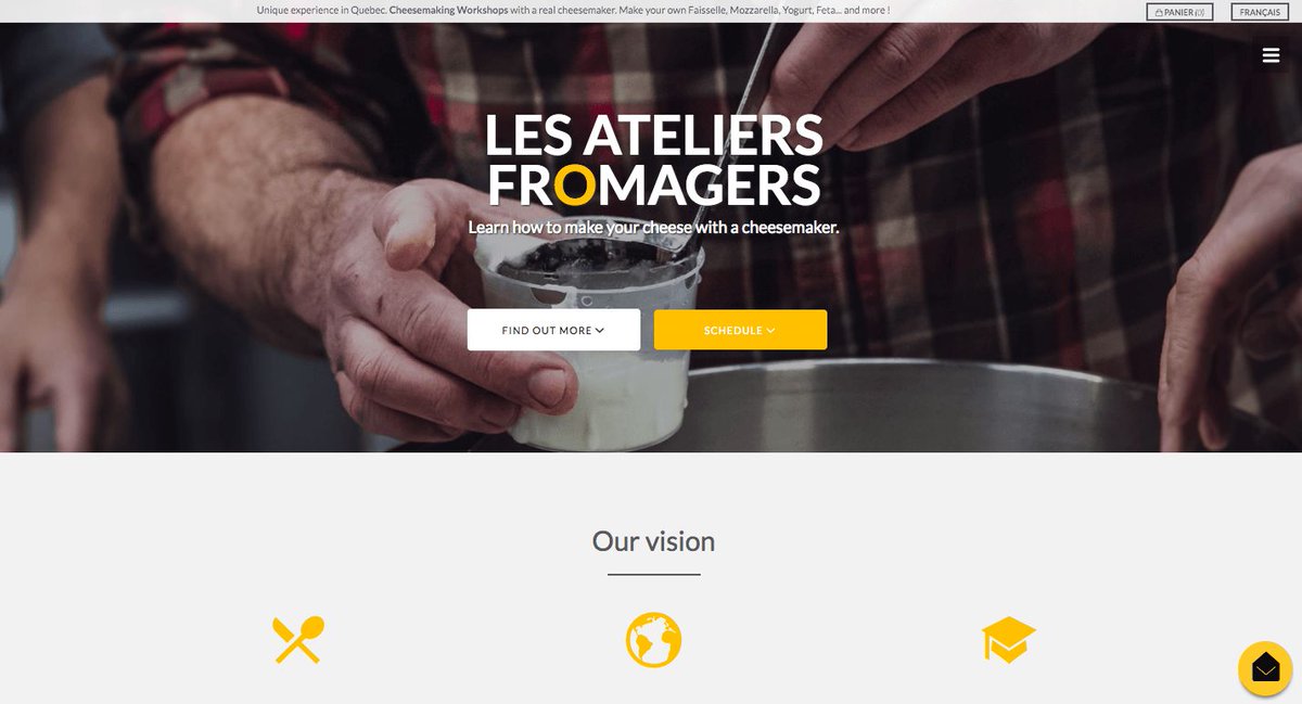 snipcart's tweet image. Case study: How @wannaweb crafted a custom #ecommerce experience w/ #ProcessWire CMS to sell cheesemaking workshops buff.ly/2jhyz3r
