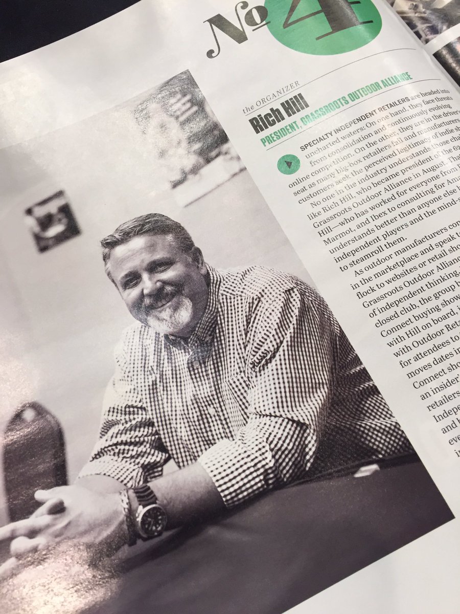 grassrootsoa's tweet image. Have you seen the #ORDaily yet this morning? We're pretty proud of our fearless leader making the list... #ORShow @OutdoorRetailer