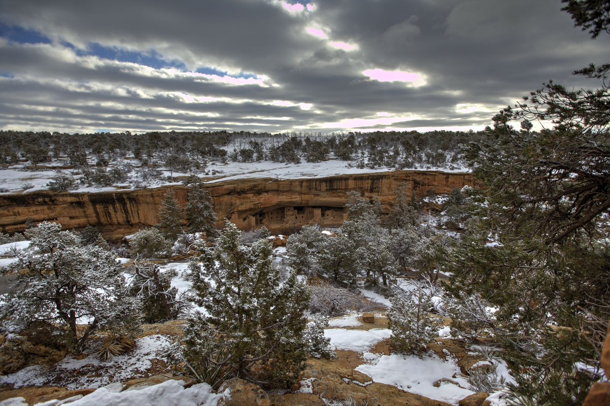 Interior's tweet image. Imagine what winter was like 700 years ago at Mesa Verde National Park by Chris Wheeler #Colorado