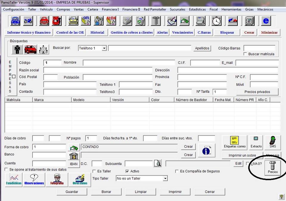 Mira qué fácil es tener a mano todos los #precios de tus #recambios y #productos de tu #taller con esta simple opción de #Pamotaller...