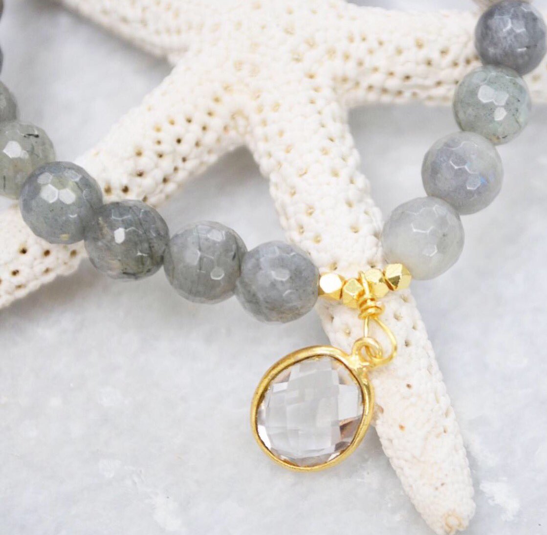 thebeacheffect's tweet photo. gray &amp; gold got me like 🙌 #jewelry #bracelet #giveback #boho #bohochic #beach #love #wearit #style  #Handmade #labradorite #gold #crystal https://t.co/mzgQ6enEvR