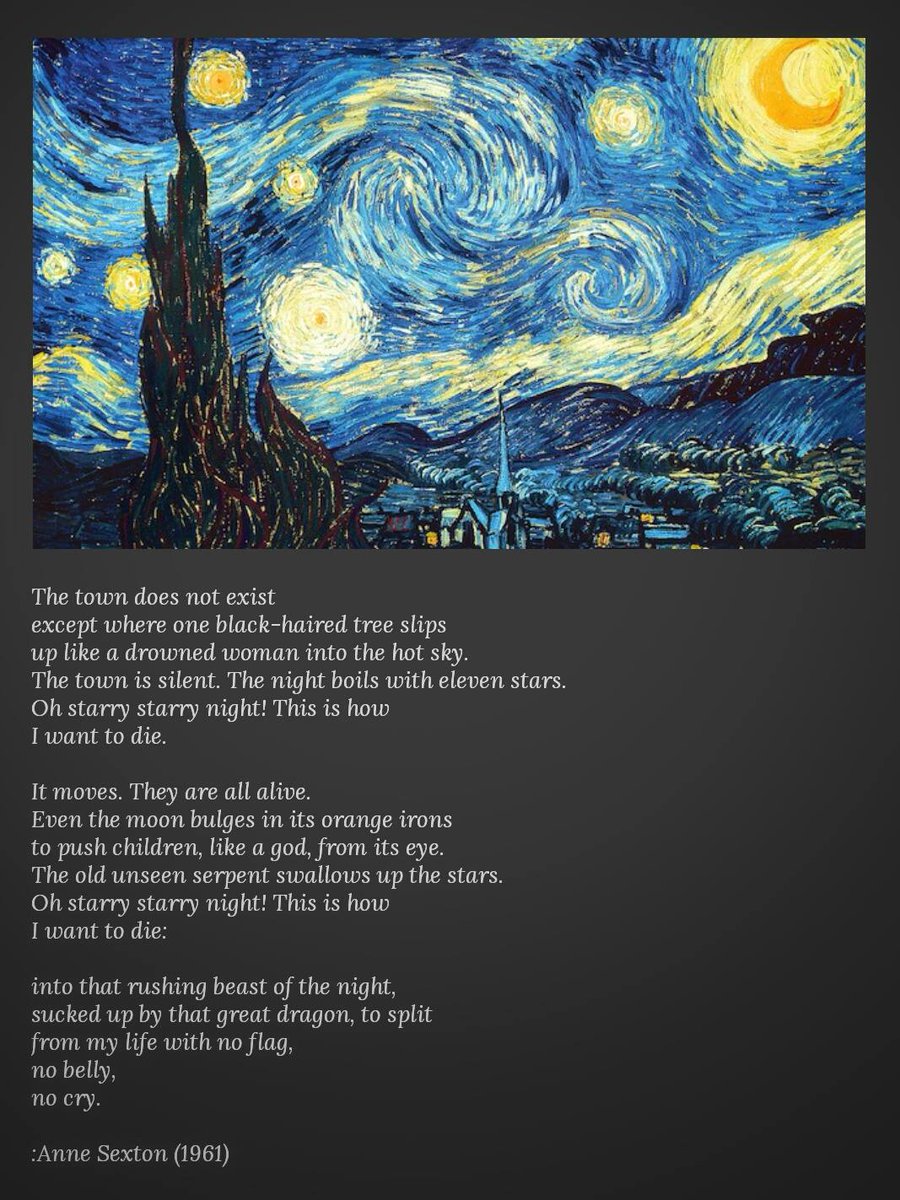 The Starry Night! Look out of the window at least if you can't reach the edge of the town...