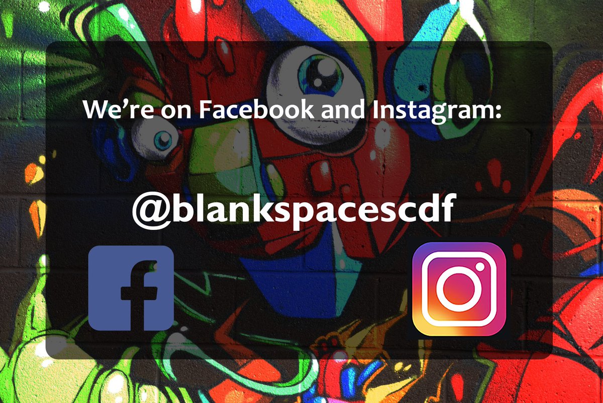 blankspacescdf's tweet image. Did you know we are on Facebook and Instagram as well? No? Give us a follow: @blankspacescdf