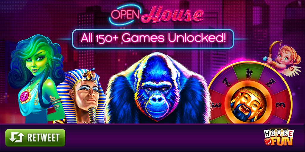 House of Fun on Twitter "📢 We just hit 4 million 👍Likes!!!! We're 🎉