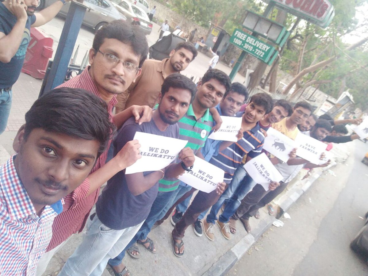vinothlms's tweet photo. #wedojalikattu #StandAsTamilan @iam_str @hariharannaidu We infront of INCOME tax department #SaveJallikattu #SaveFarmers https://t.co/XbpI17a4Qm