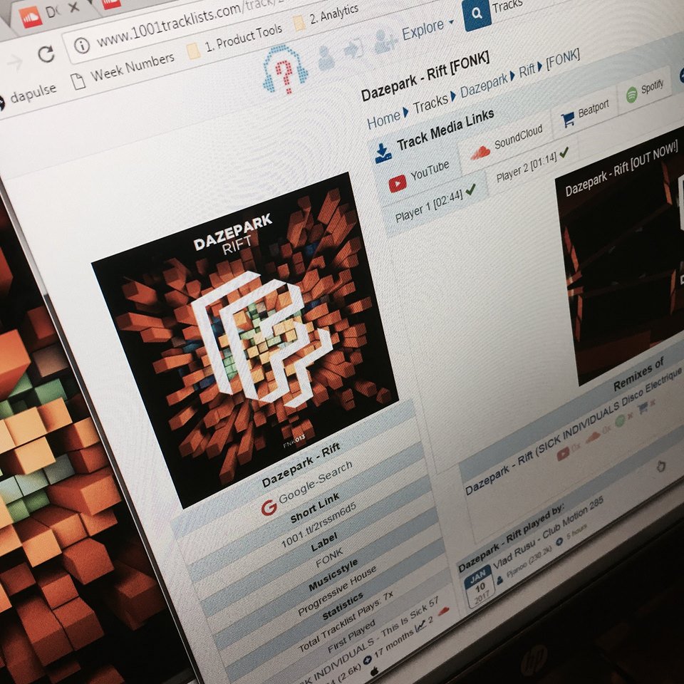 DJ alert 🚨 <a href="/dazepark/">Dazepark</a> 'Rift' is out now!