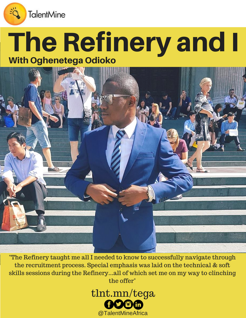 TMineAfrica's tweet photo. This is @PresidentTega He did The Refinery in 2015 &amp; went for his BAML internship in 2016. Be like Tega https://t.co/xeyabeBbM0 https://t.co/0KMMt6tKBt