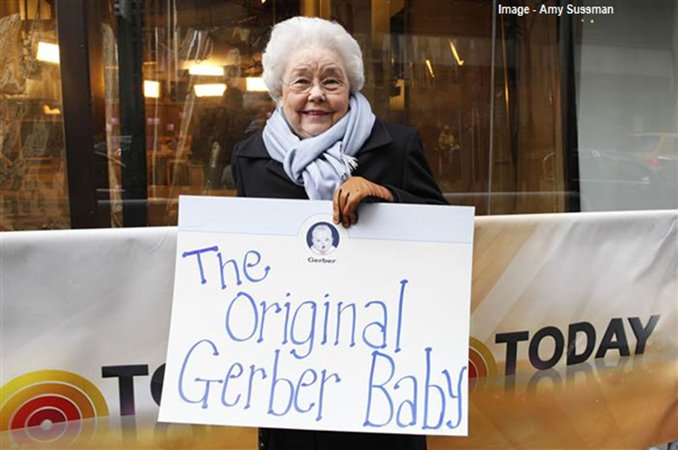 WATNCelebrity's tweet photo. Ann Turner Cook - 90

The Gerber baby 

Became an English teacher, now retired. Still does promo work with Gerber every-so-often. https://t.co/bzZef2XRjH