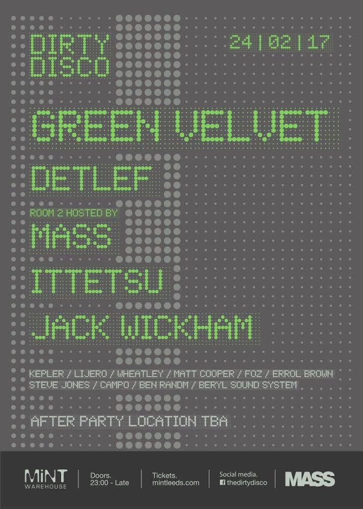 Feb 24th we host Room 2 for The Dirty Disco <a href="/MintWarehouse/">Mint Warehouse</a>