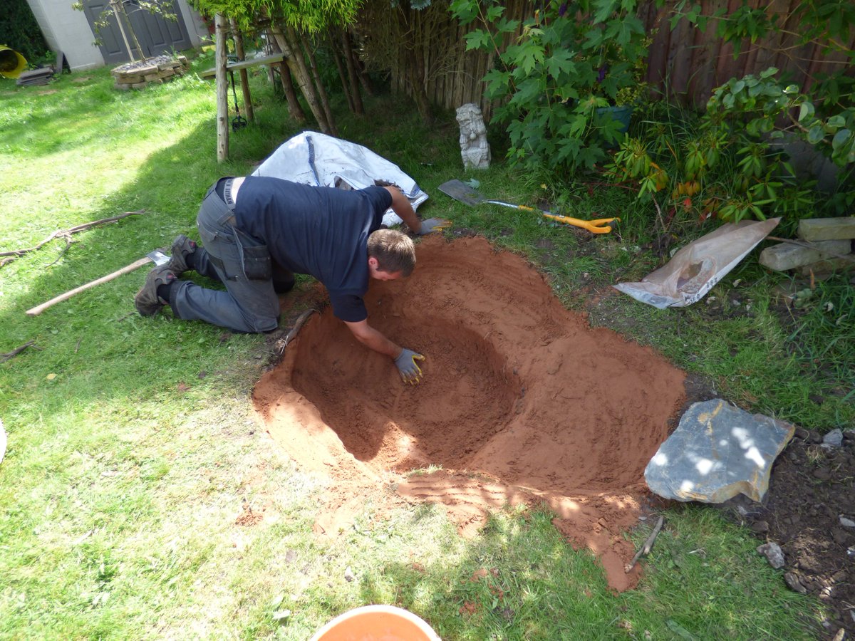 GardeningJandJ's tweet image. A pond installed with a babbling brook by @GardeningJandJ  visit our website for more jandjgardening.com