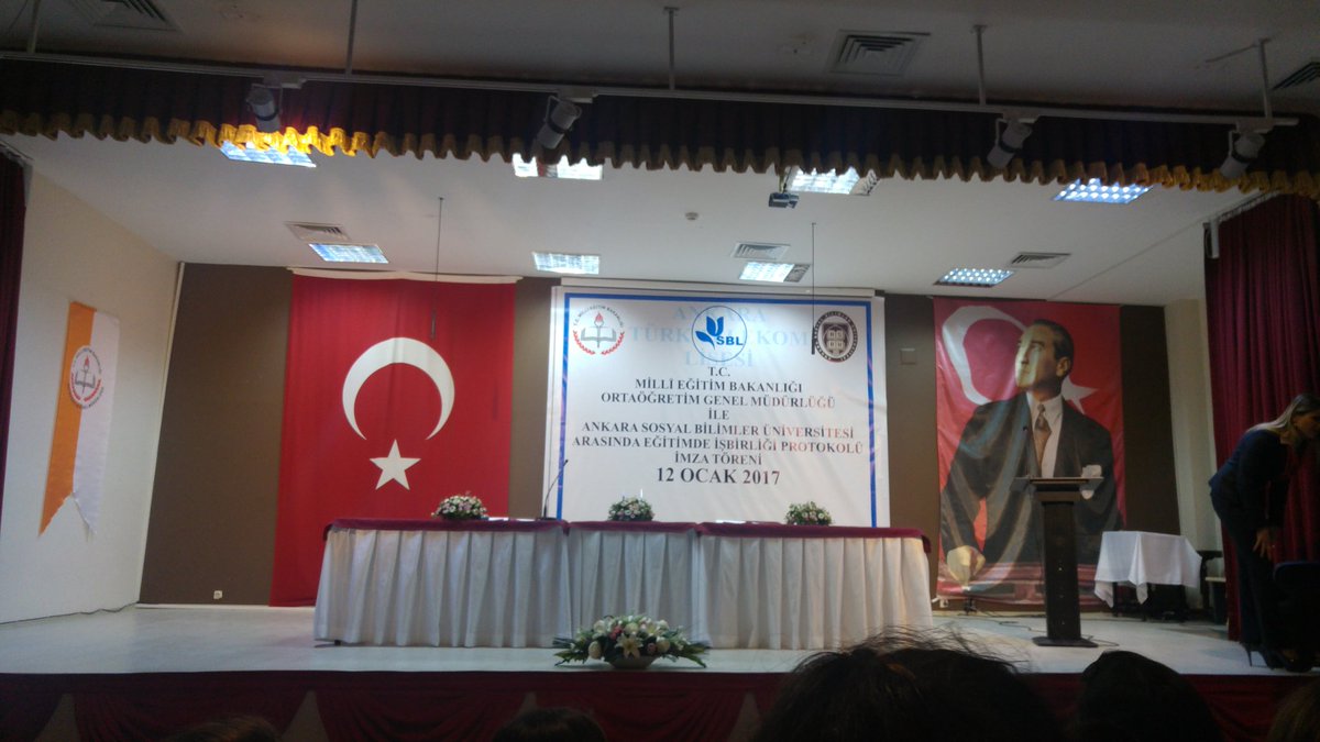 Okulumuz Ortaöğretim Genel Müdürlüğü ile ASBÜ Eğitimde İş Birliği protokolü imza törenine katıldı.