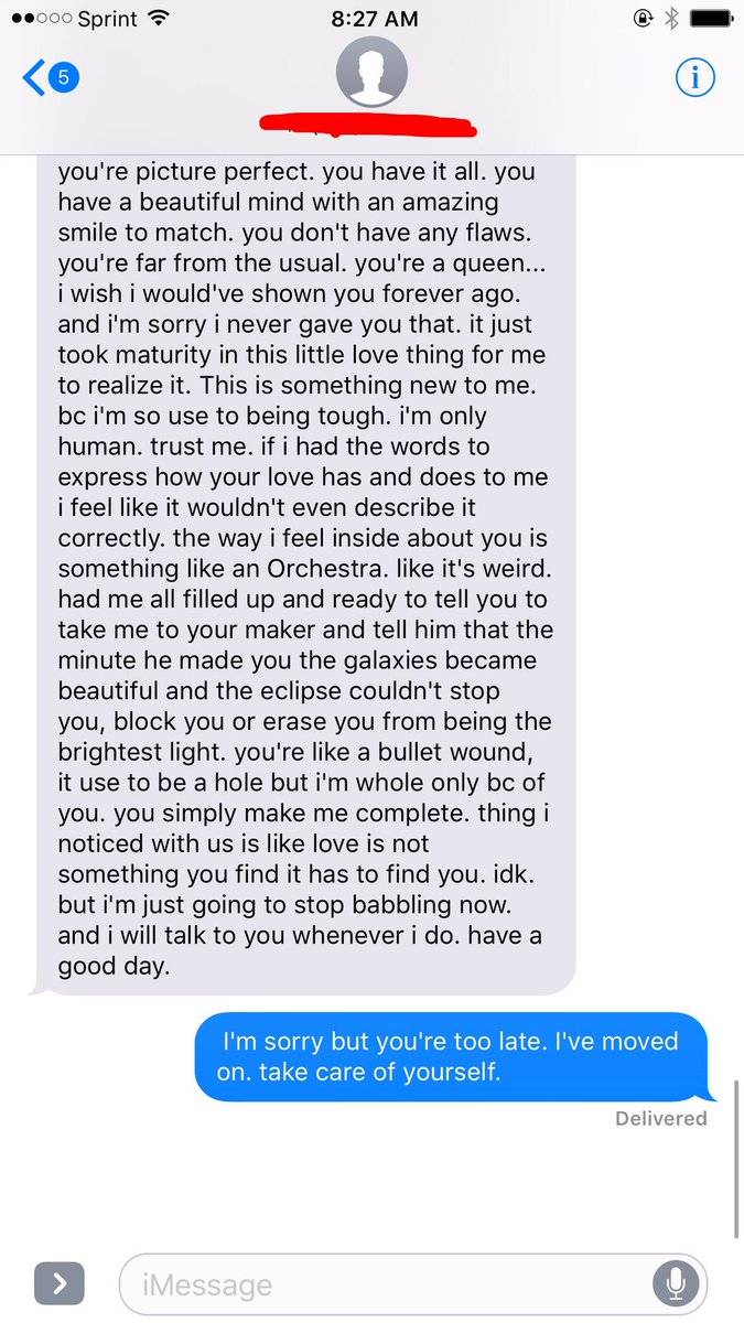 my ex sent me this and I honestly never thought that I'd see the day. Bryson tried to tell y'all. Regret is real.