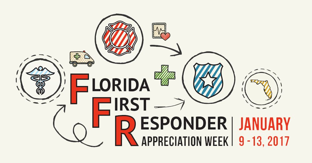A big thank you to our Floridian first responders, not only this week, but every day! #FLFirstResponder