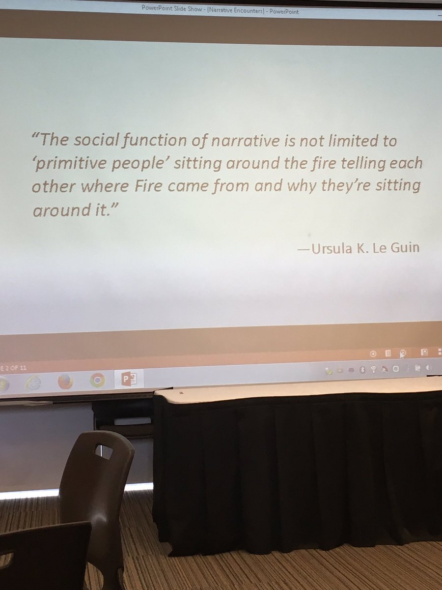 madcraig's tweet photo. The importance of narrative today at #molloycollege #creativeteachingday - Pamela's use of story in class https://t.co/2IwI6sX3Z8