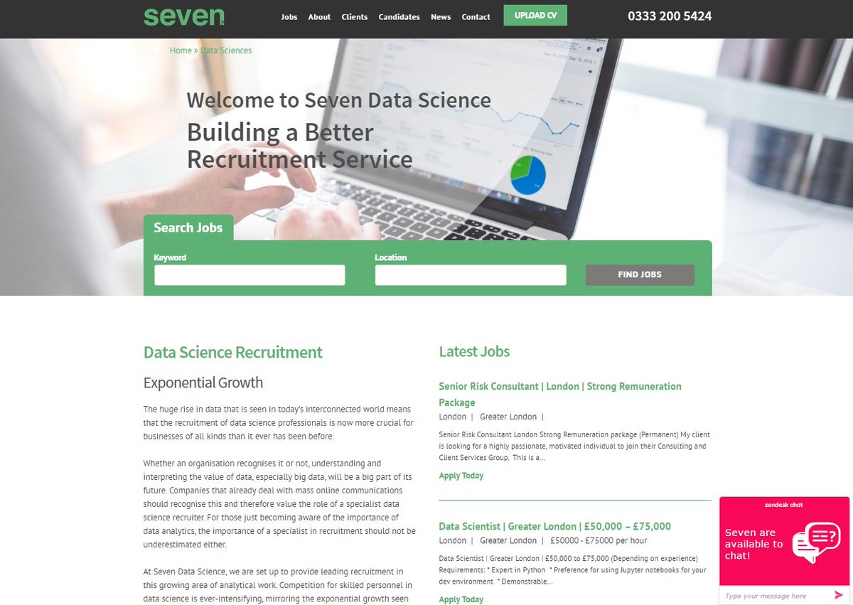 7DataScience's tweet image. Visit our #DataScience website to gain access to hundreds of amazing roles. Or, refer a friend and receive £250! bit.ly/2ik0rCj