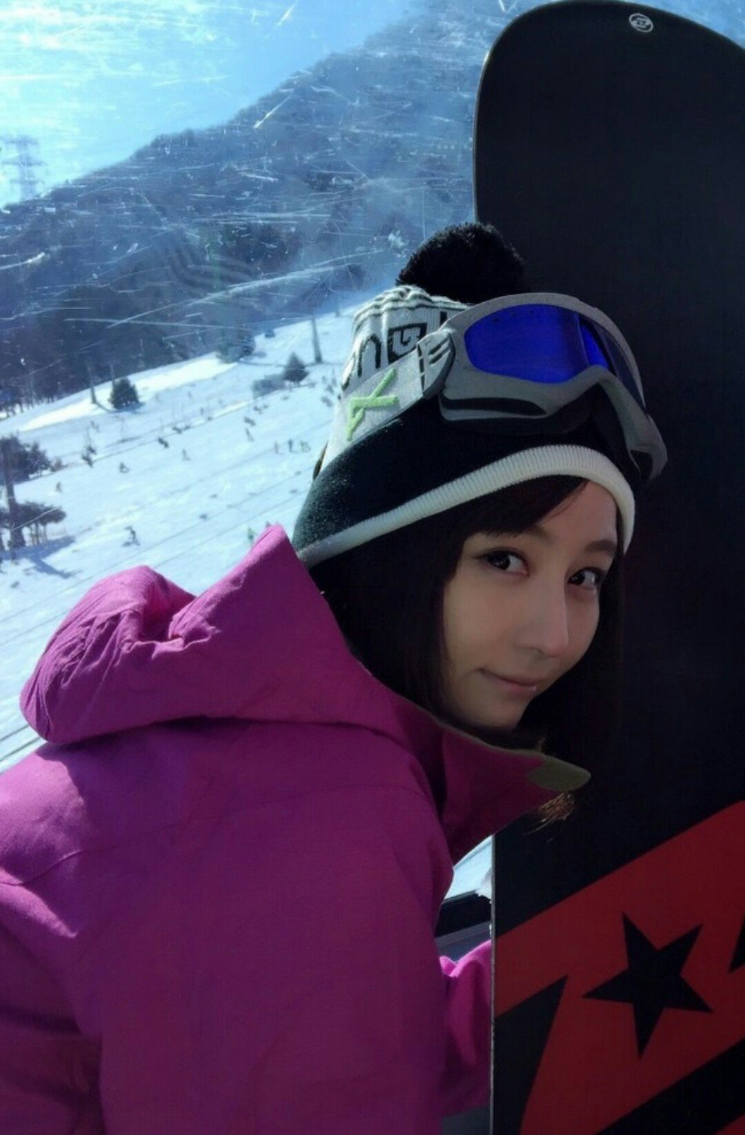 カトパソ ゲレンデのスノボ美女