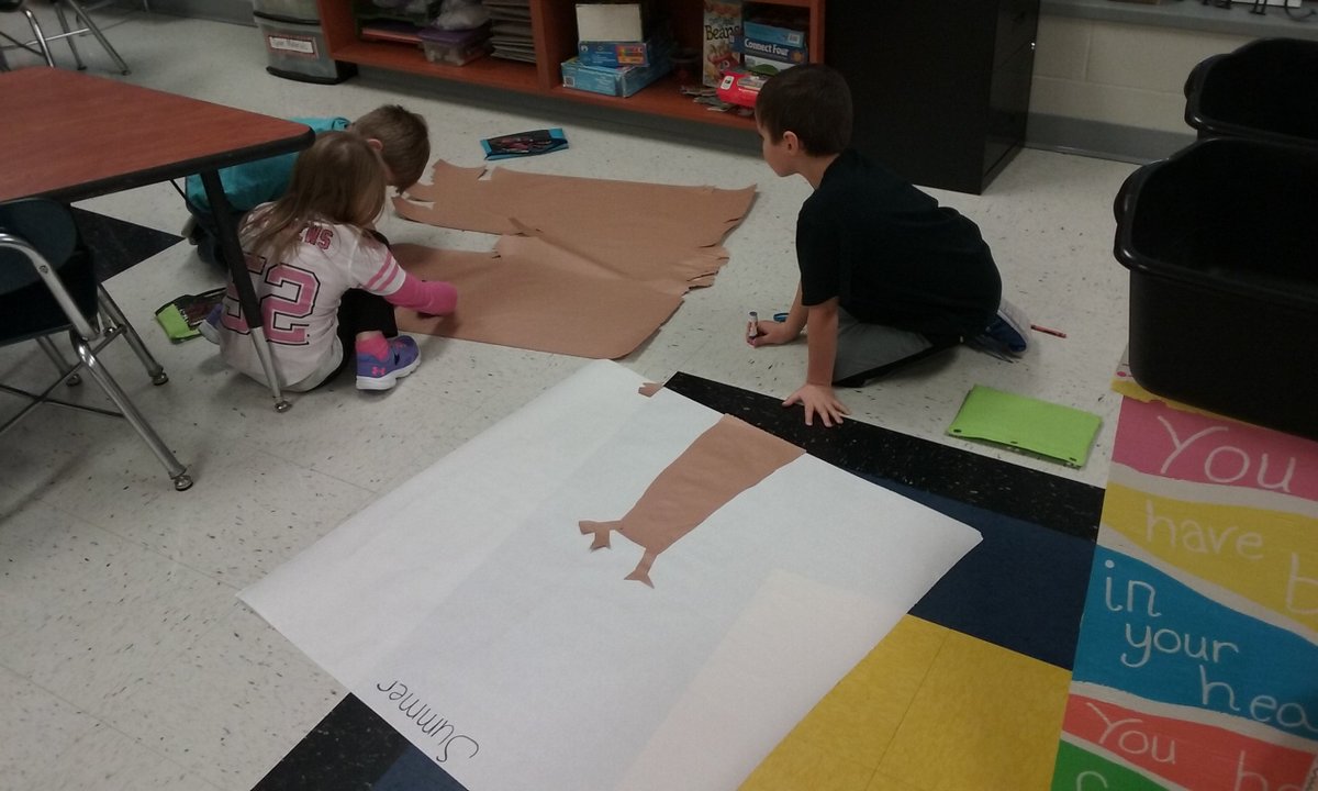 HansonKinder's tweet photo. Demonstrating our knowledge of how trees change with the seasons! #hornetpride https://t.co/2b6dzMKuBe