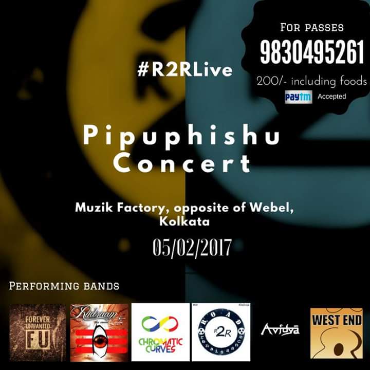 R2Rstaygrunge's tweet photo. #R2RLive at #Pipuphishu #concert.Fix your date for 5th feb 2016,at Muzik Factory,Saltlake,Kolkata. #Grunge  #Noisey https://t.co/sZ9NIGKCju