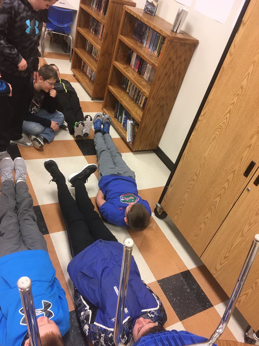Little pre-bell workout going on in 6th grade! #gutbusterchallenge