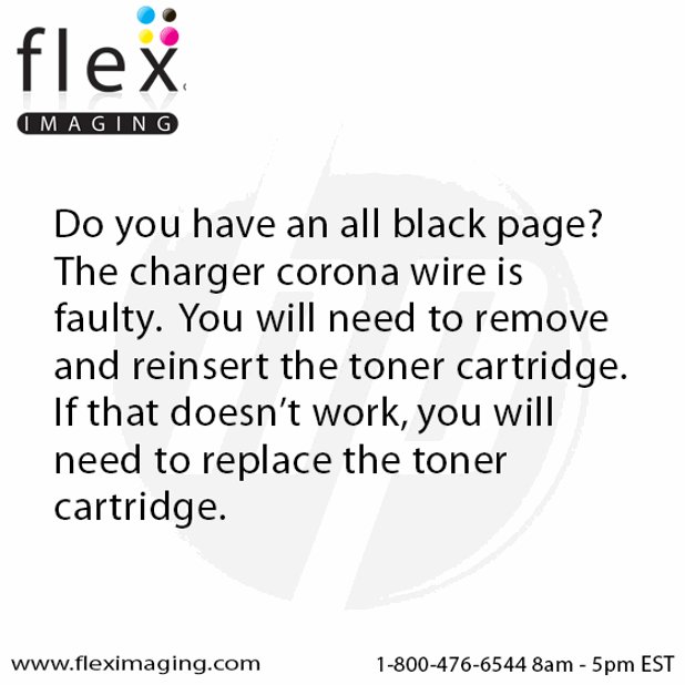 fleximaging's tweet image. Want to know what to do if your printer is printing an all black page?   #printtip