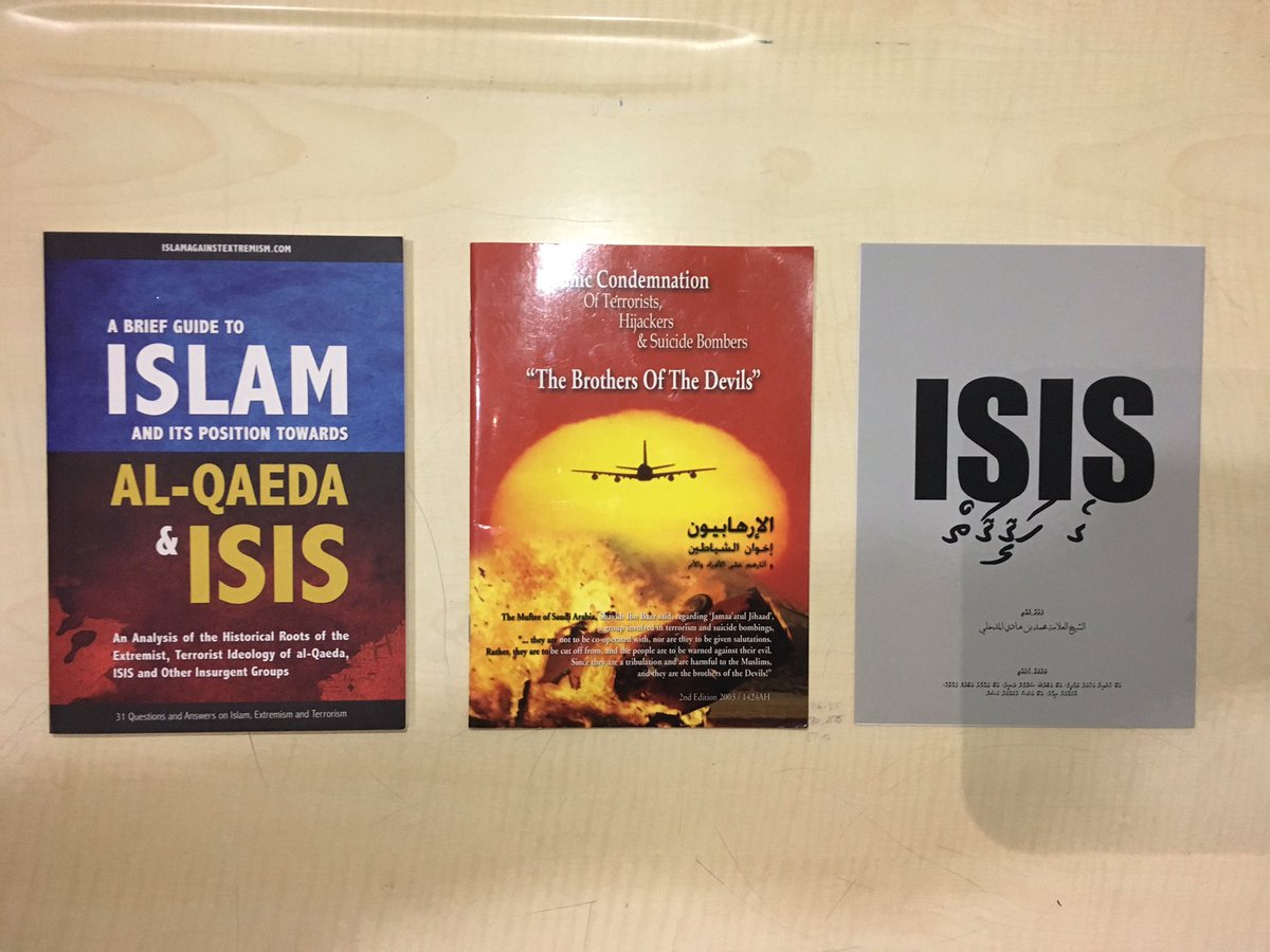 ThinadhuSalafi's tweet photo. BOOKS against Extremism, Terrorism (likes of Al-Qaeda, ISIS) available at Salafi Centre Library at @TibyanTarbiyyah Centre. #AgainstISIS https://t.co/8vYGbaG38L