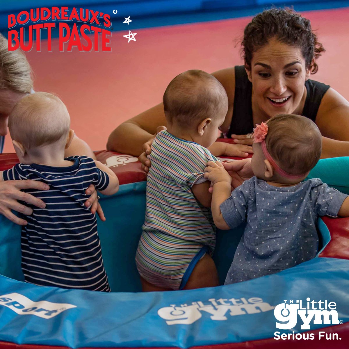TheLittleGym's tweet image. Get your booty moving to your local #TheLittleGym to pick up a sample of Boudreaux’s Butt Paste! #ButtPaste