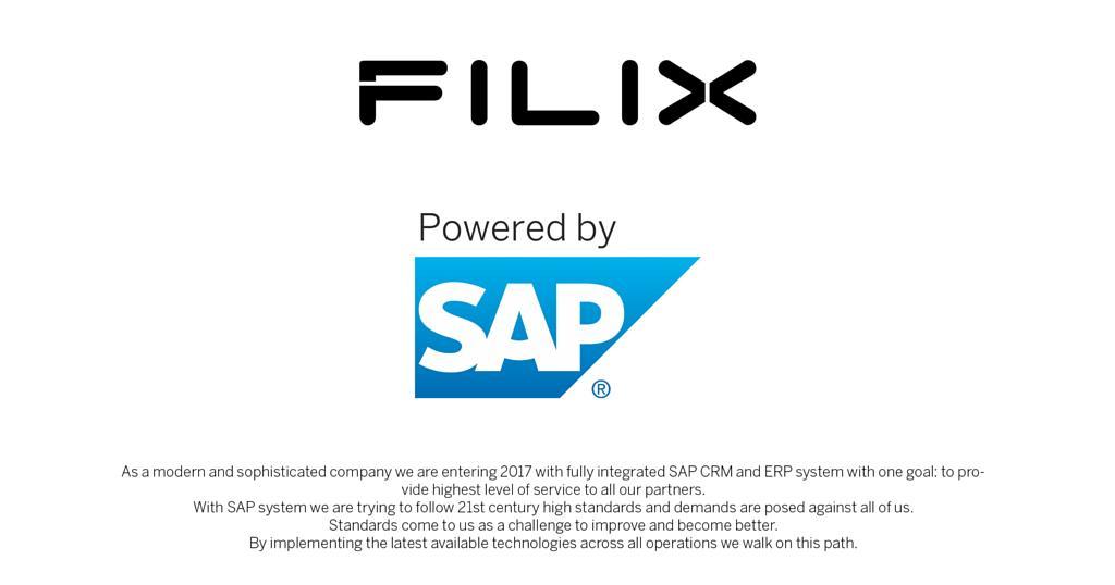 As a modern and sophisticated company we are entering 2017 with fully integrated SAP CRM and ERP system.