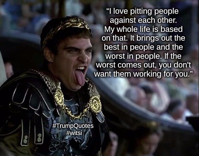 realWITSI's tweet photo. #whatiftheysaidit #witsi #trumpmemes #trumpquotes #commodus #gladiator #zerosumgame #formyentertainment #russelcrowe #joaquinphoenix #sadist https://t.co/9OvMo4AkdL