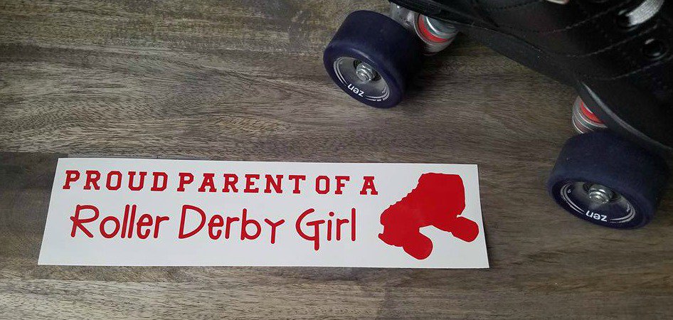 StickyFix's tweet image. Proud Parent of a Roller Derby Girl - $3.00! sticky-fix.com   #januarysticker #rollerderby #stickers #getstickywithit