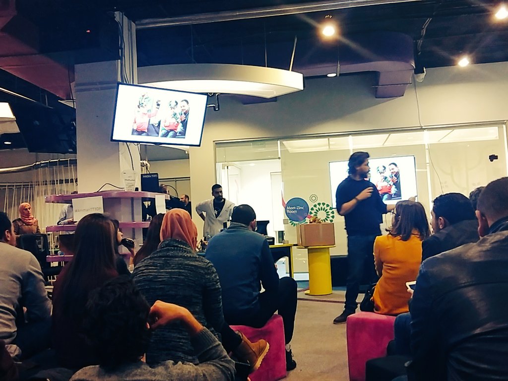 Inspiring success stories by <a href="/3Dmena/">3Dmena</a> are now presented by the CEO @loay11at #AMMANTT3DP.
 #Jo #FabLab @ShamalStart