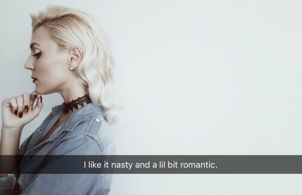 thesnapquote's tweet photo. I like it nasty and lil bit romantic.

#quote #love #snapchat #retweet #THESNAPQUOTE https://t.co/uVJ2IVtz59