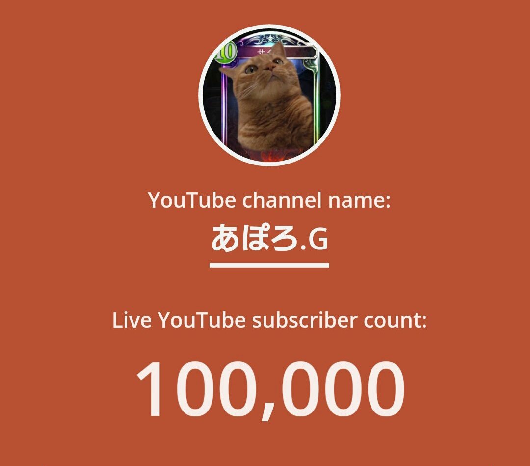 皆さんありがとうございます（*｀・ω・*）ゞ
遂に10万人突破ｯｯｯ！
これからも変わらず普通にやっていきます（*｀・ω・*）ゞ